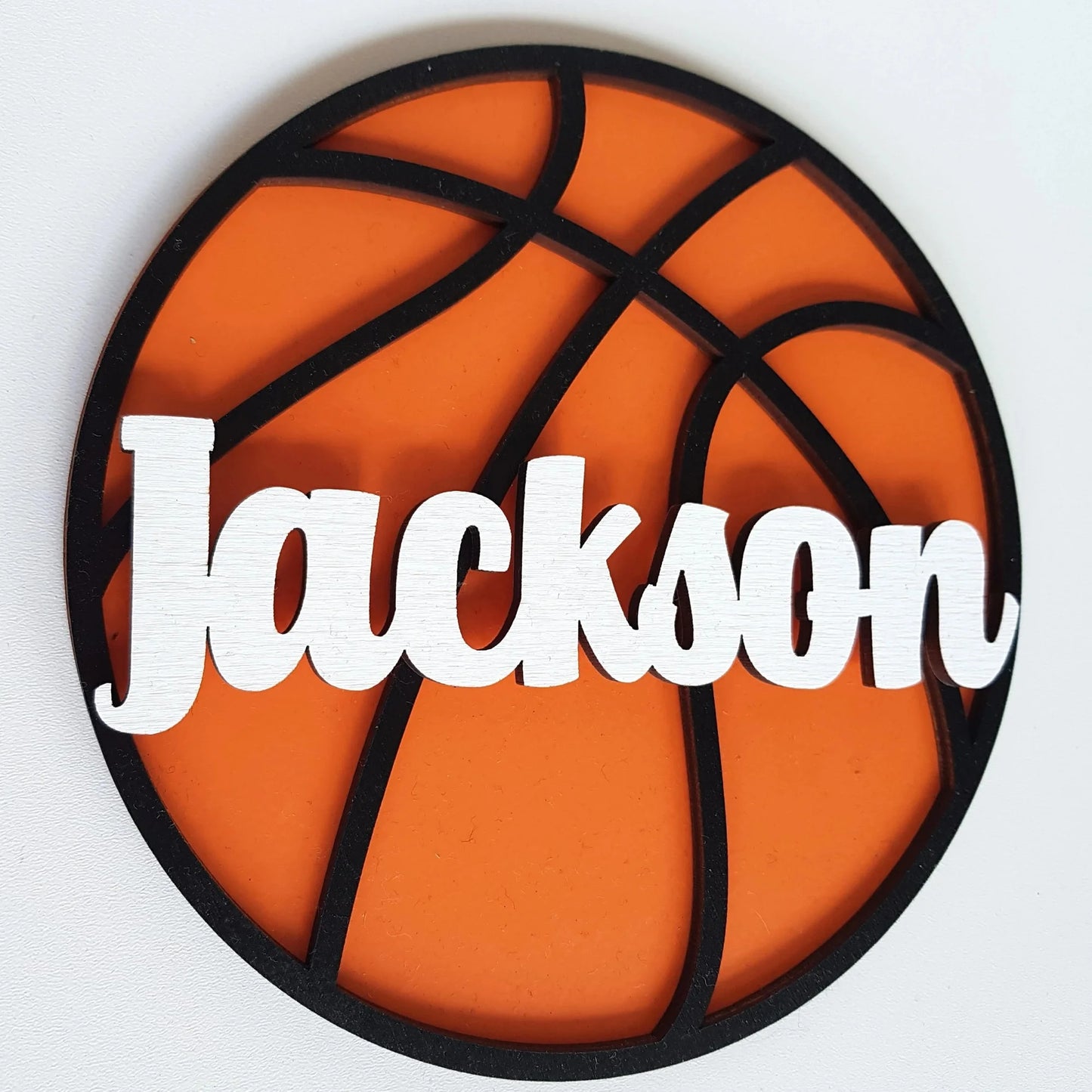 Personalized Wooden Door Sign Basketball Plaque for Kids Bedroom Sports Decor Custom Child Name Sign Boy Trophy Shelf Decoration