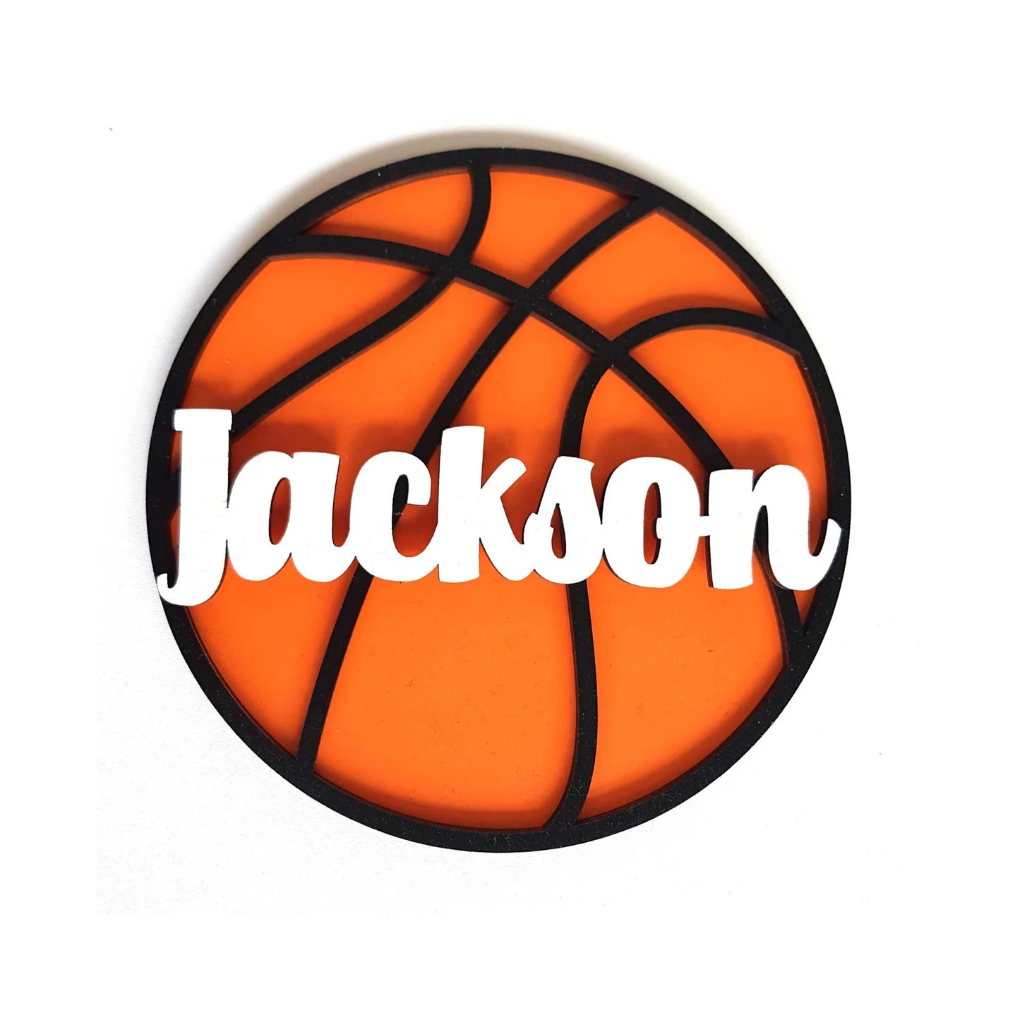 Personalized Wooden Door Sign Basketball Plaque for Kids Bedroom Sports Decor Custom Child Name Sign Boy Trophy Shelf Decoration